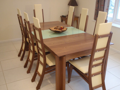 Walnut dining suite